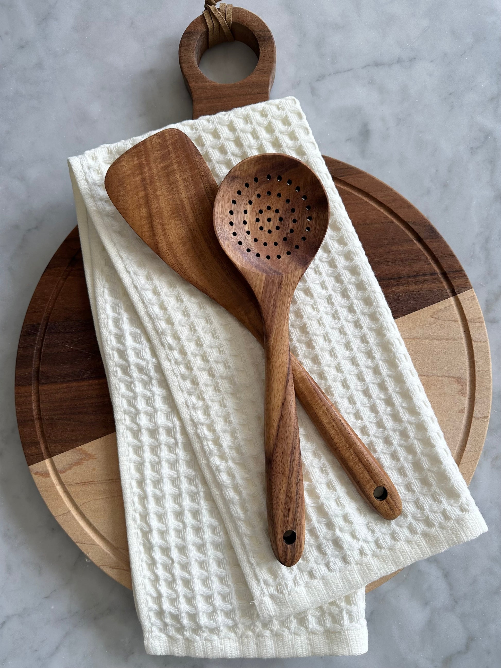 Teak Wooden Utensils - Set of 4