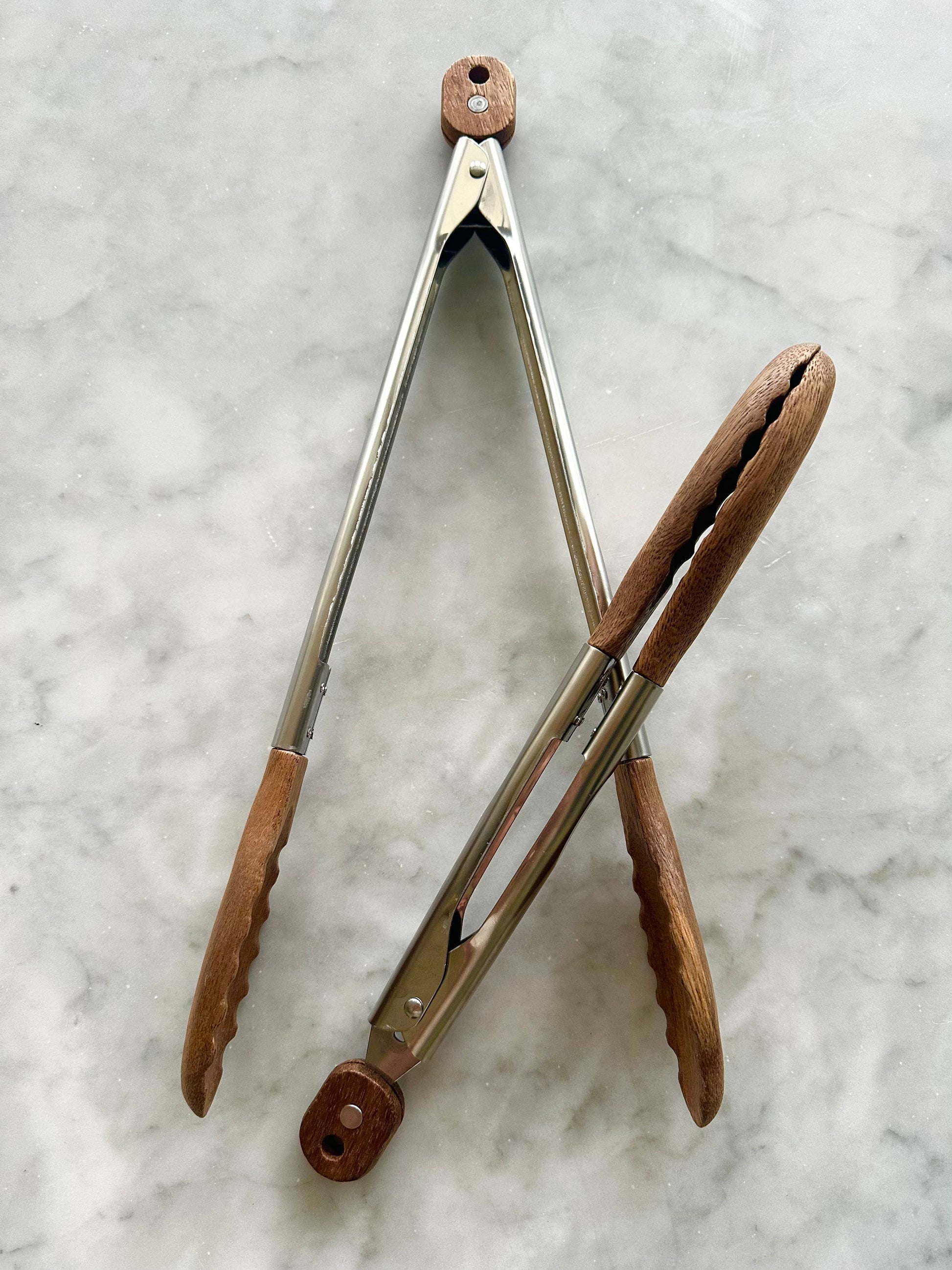 Acacia Wood Tongs - Set of 2