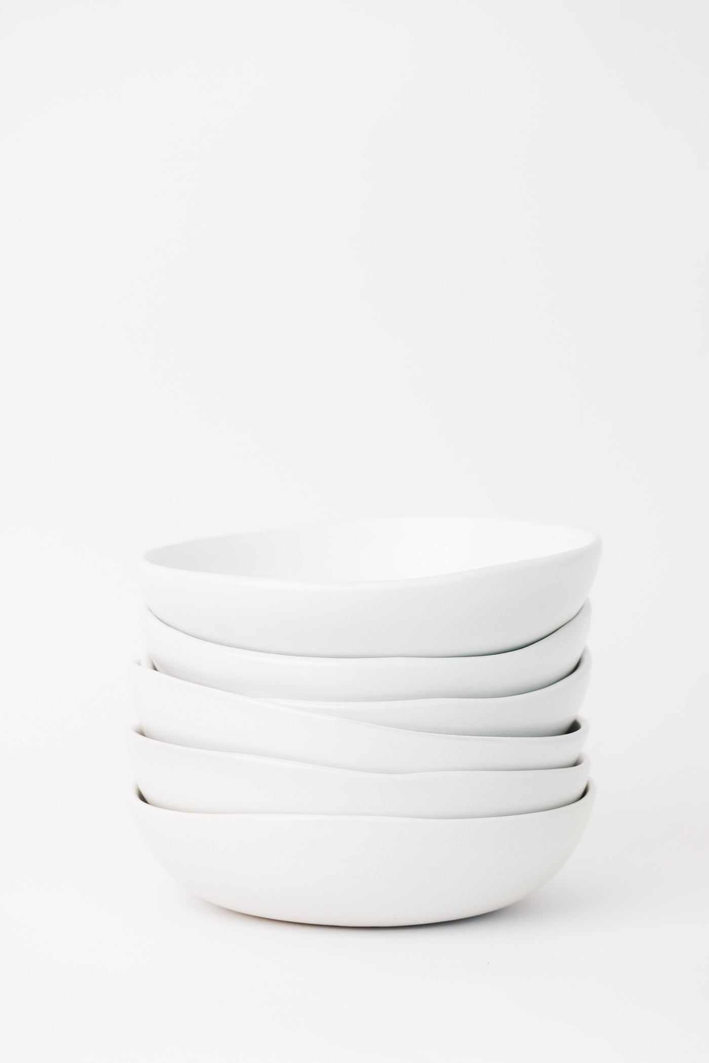 Drift Bowl - Matte White - Set of 6