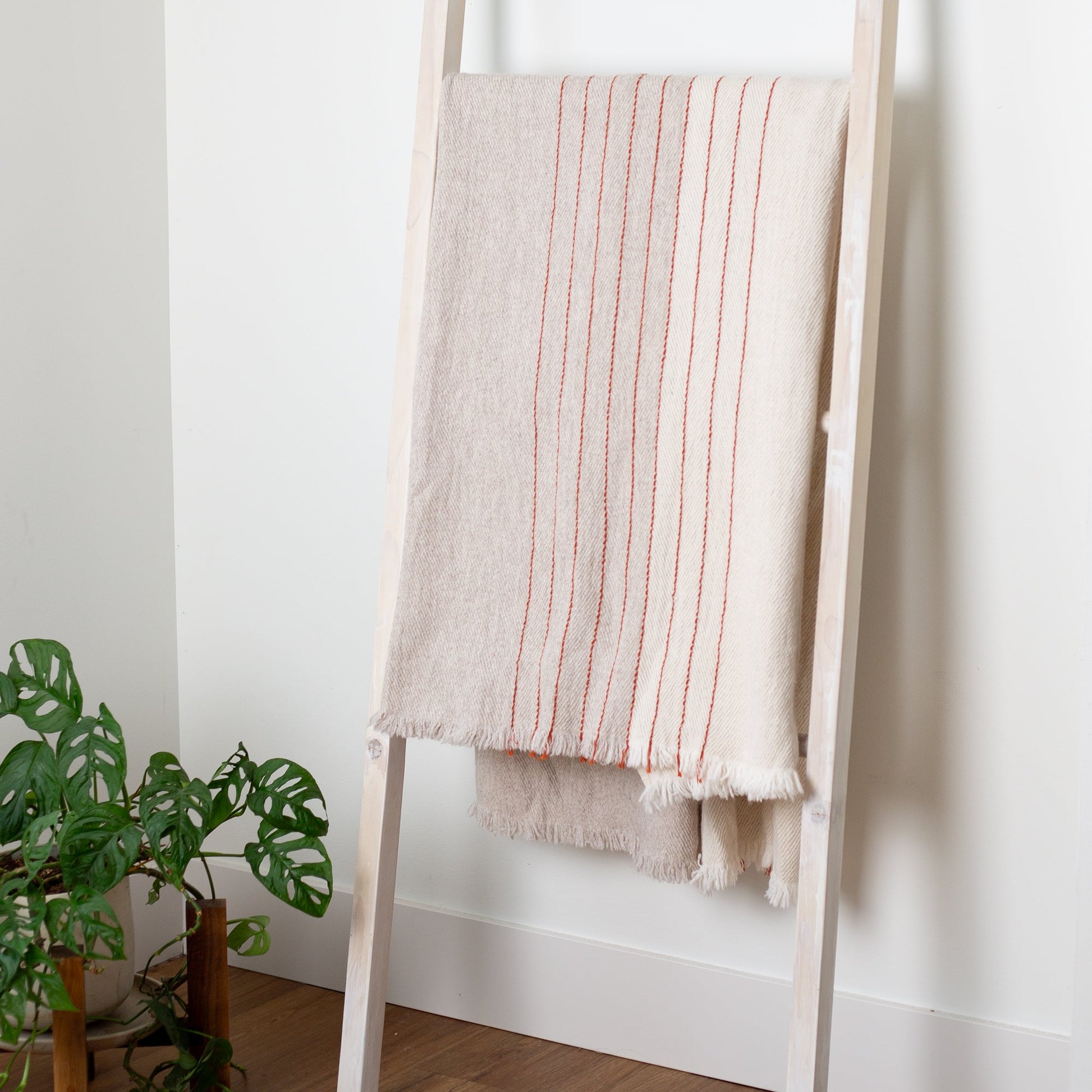 Horizon Throw - Cream, Beige, and Rust
