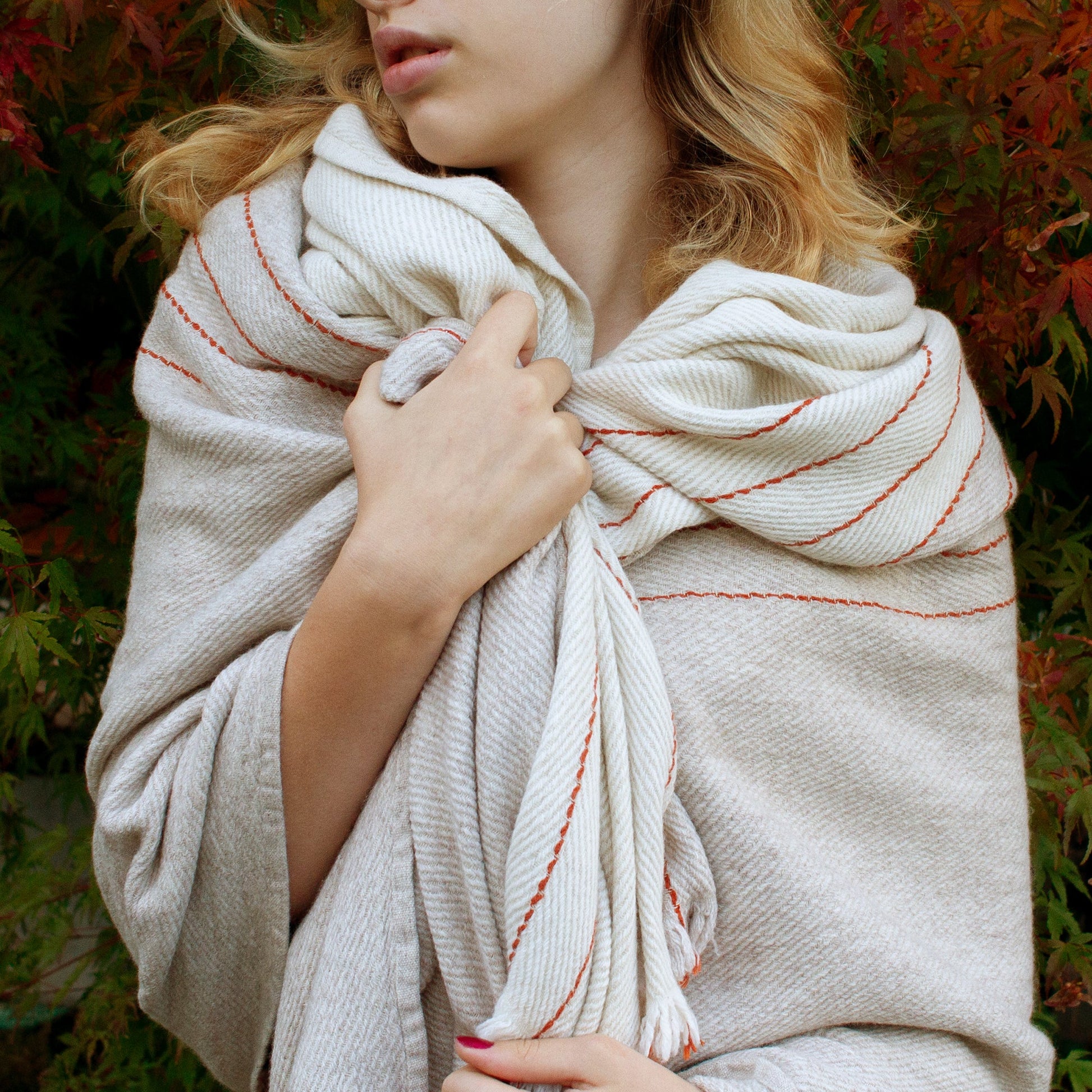 Horizon Throw - Cream, Beige, and Rust