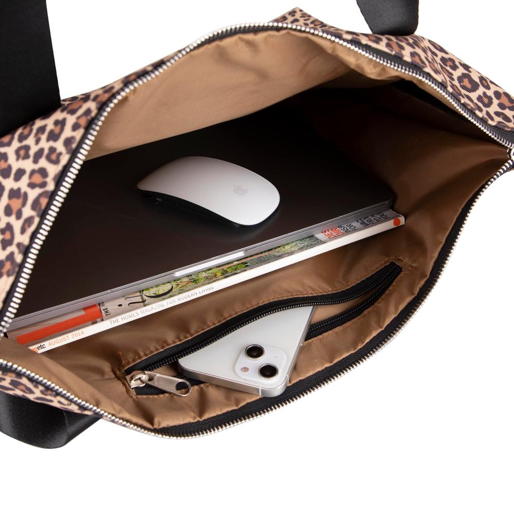 Earthy Leopard Tote Bag