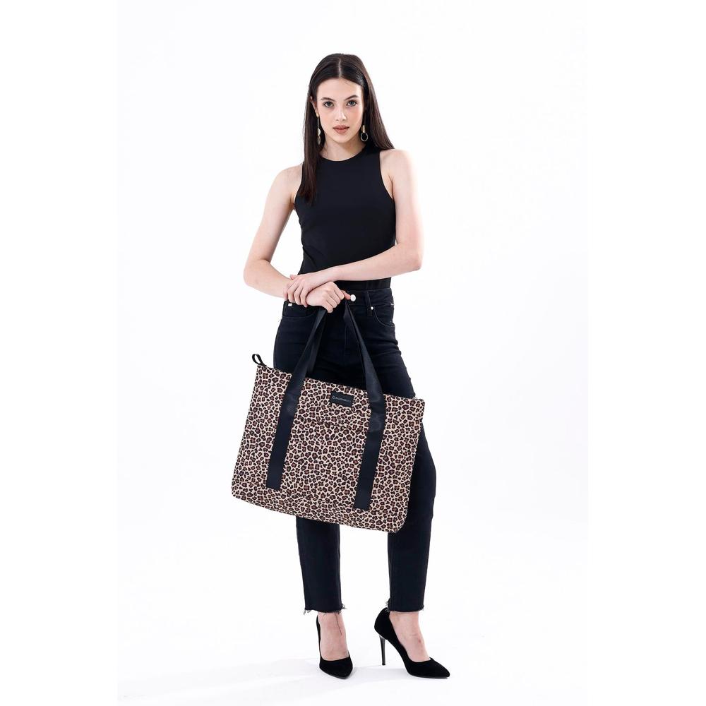 Earthy Leopard Tote Bag