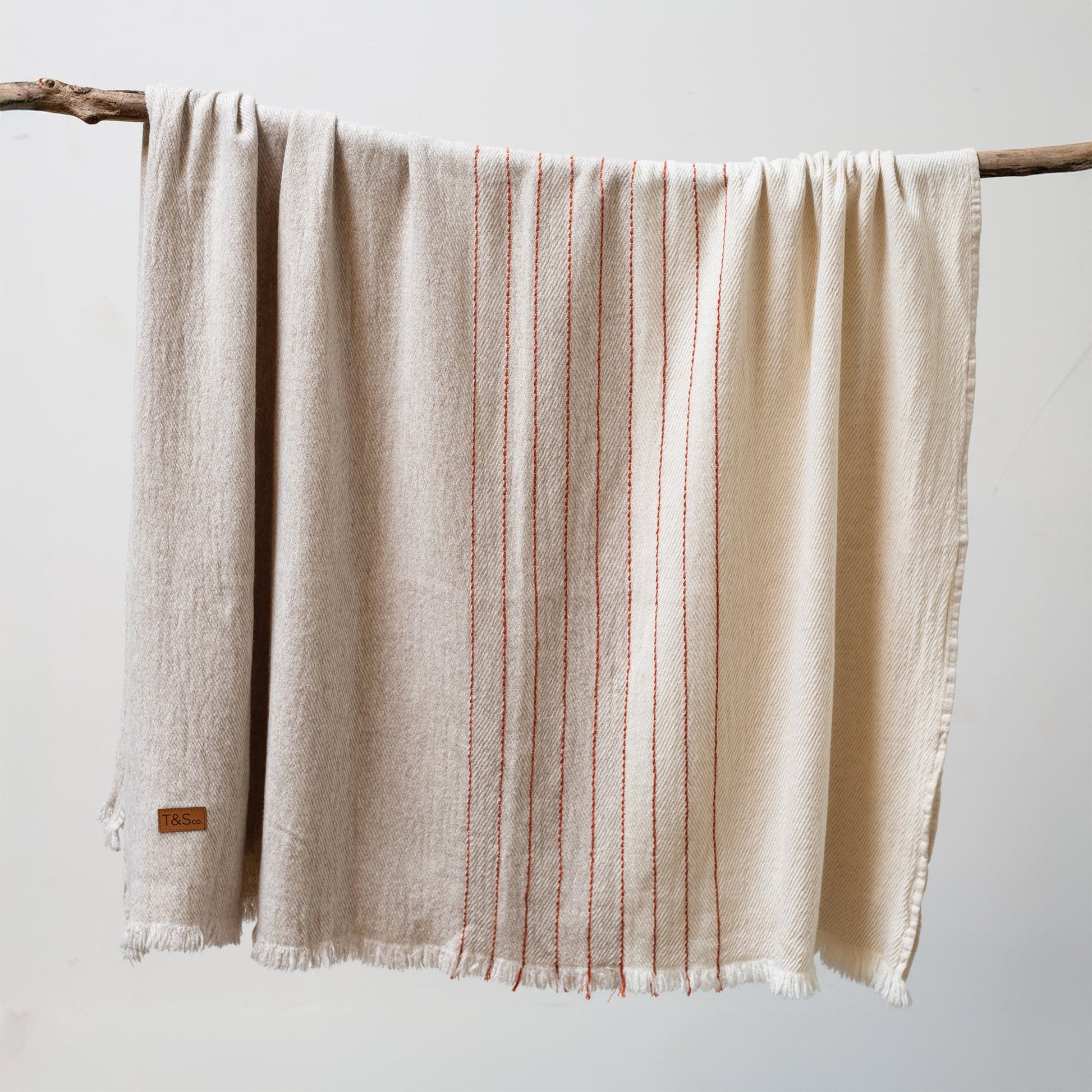 Horizon Throw - Cream, Beige, and Rust