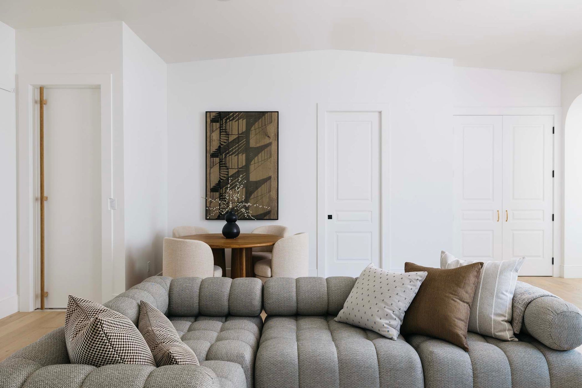 Jolie Textured Slub Stripe Pillow