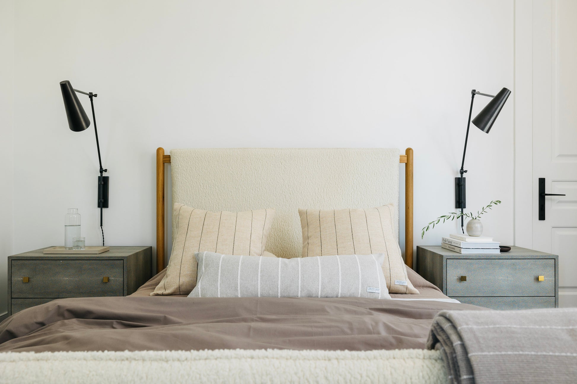 Jolie Textured Slub Stripe Pillow