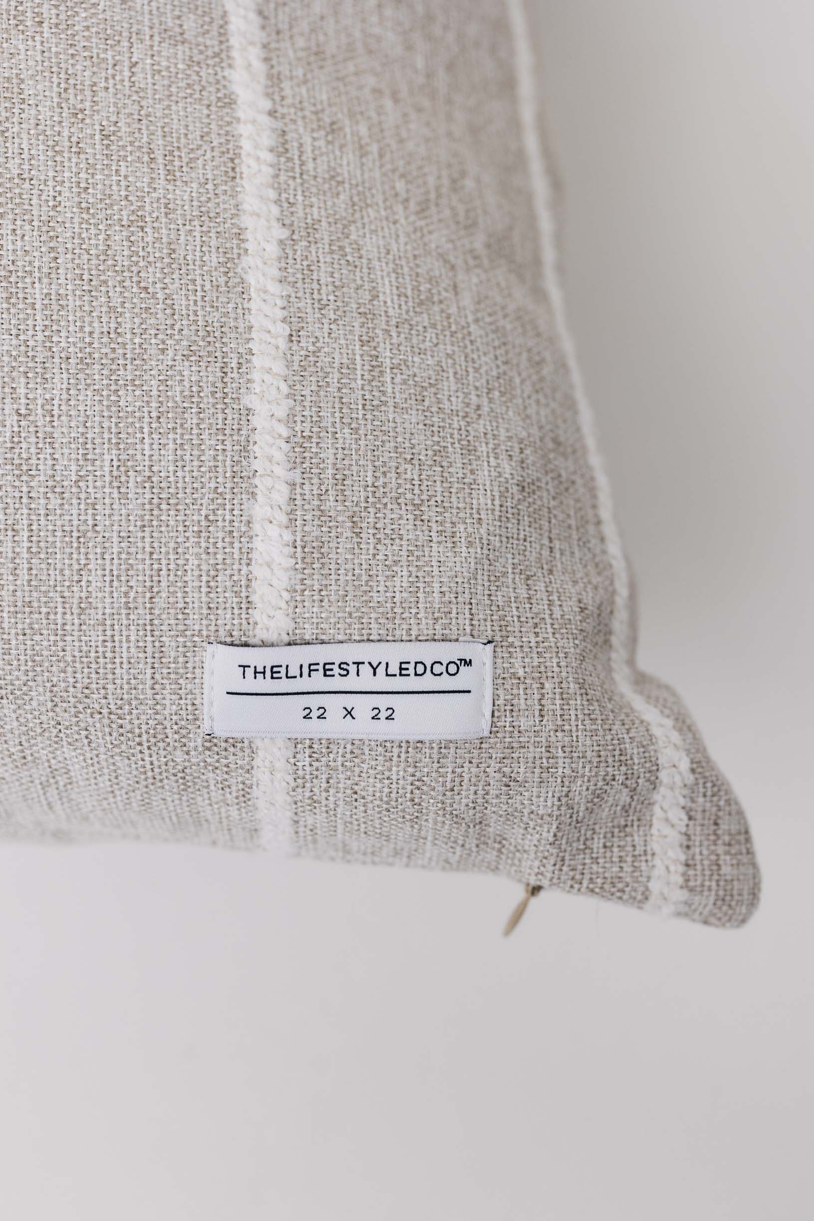Jolie Textured Slub Stripe Pillow