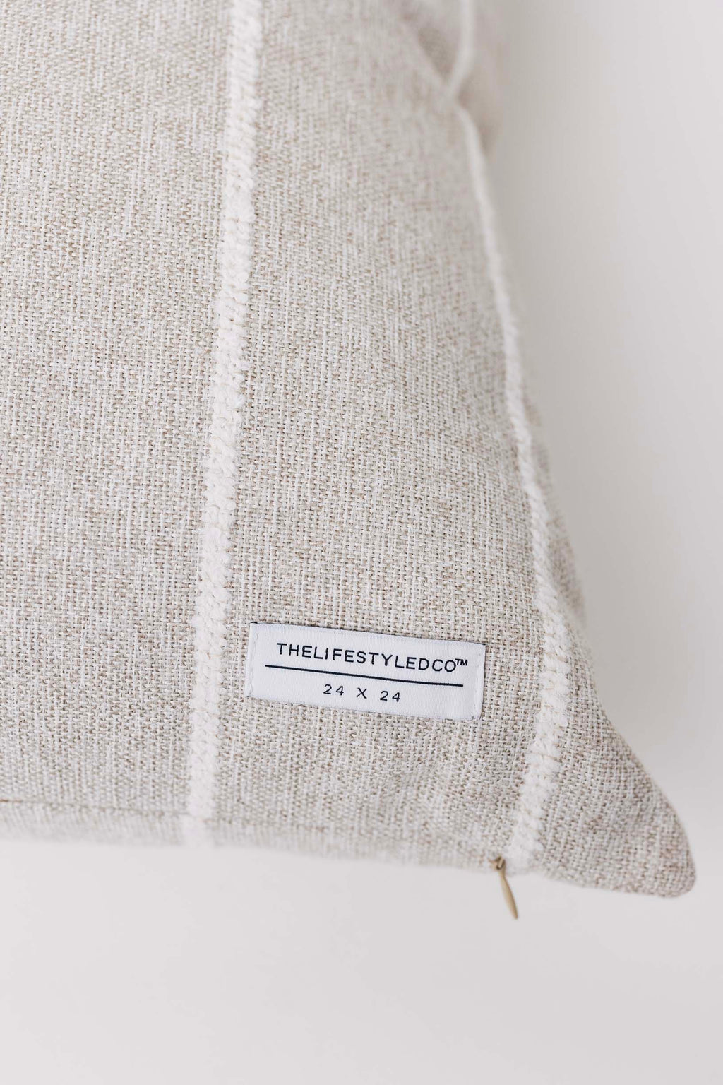 Jolie Textured Slub Stripe Pillow