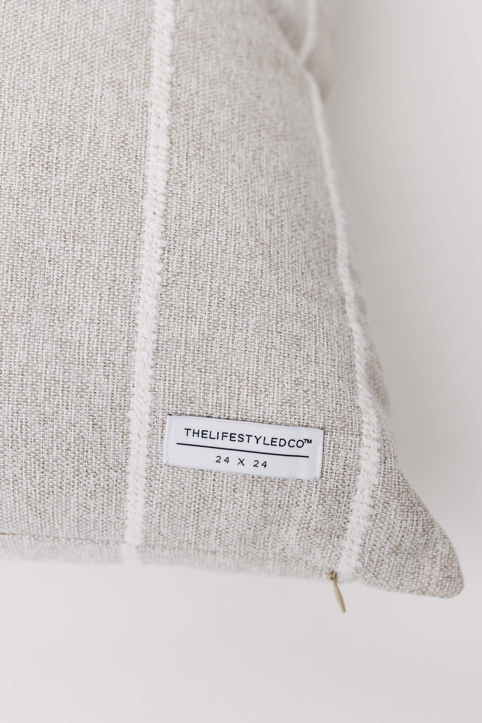 Jolie Textured Slub Stripe Pillow