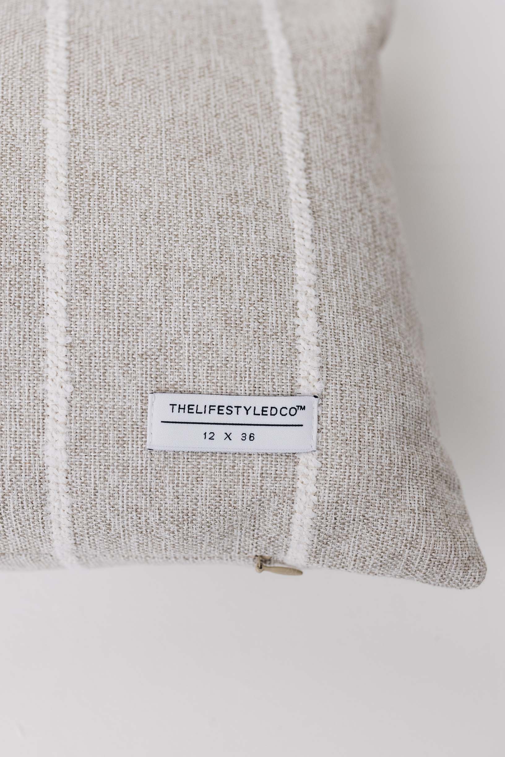 Jolie Textured Slub Stripe Pillow