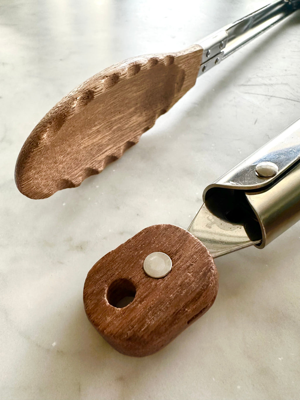 Acacia Wood Tongs - Set of 2