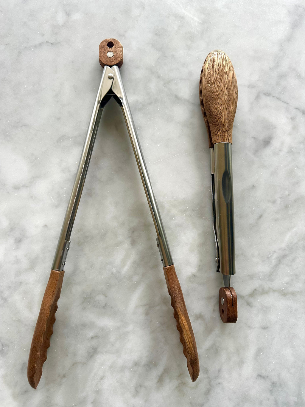 Acacia Wood Tongs - Set of 2