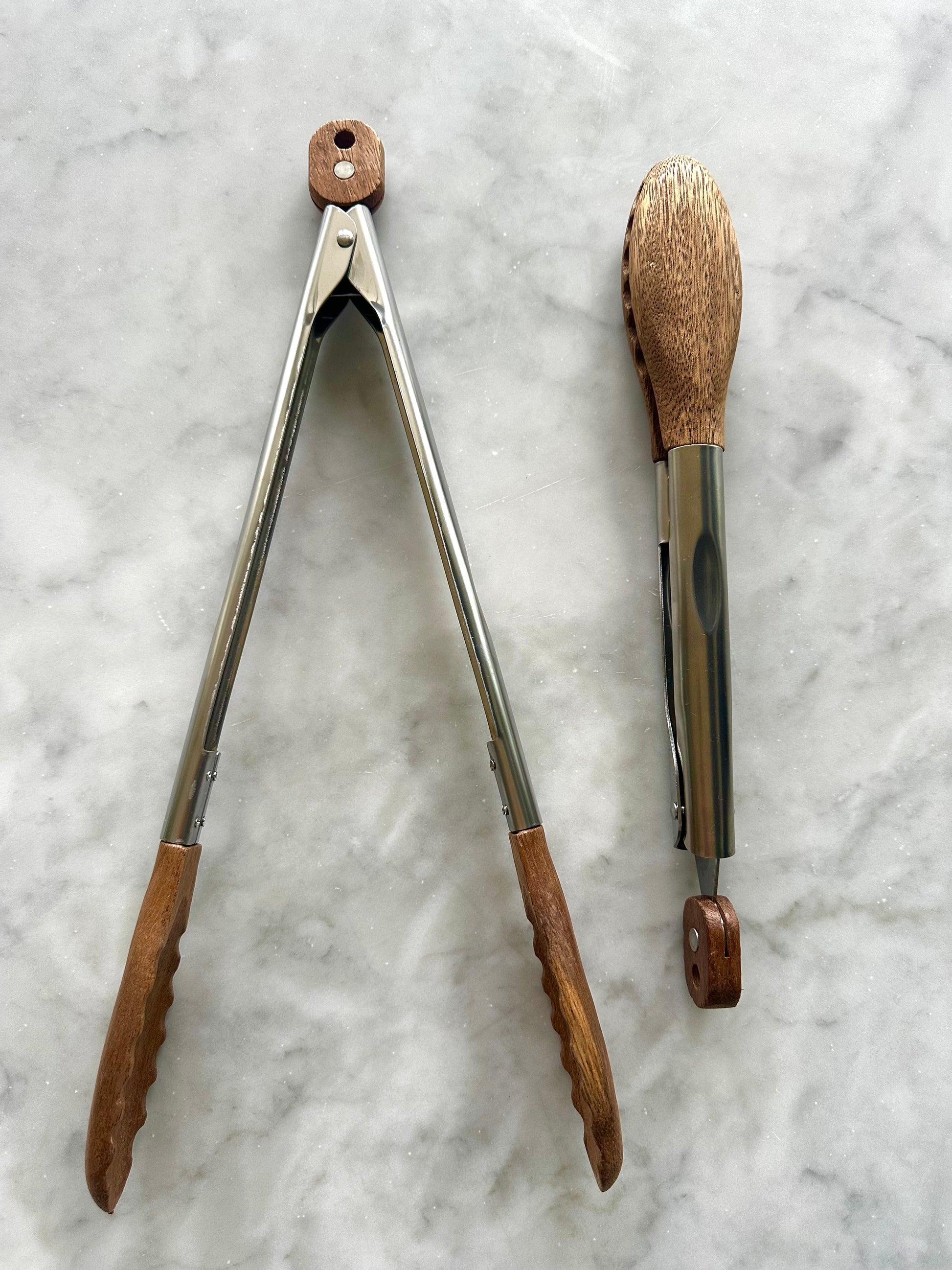 Acacia Wood Tongs - Set of 2