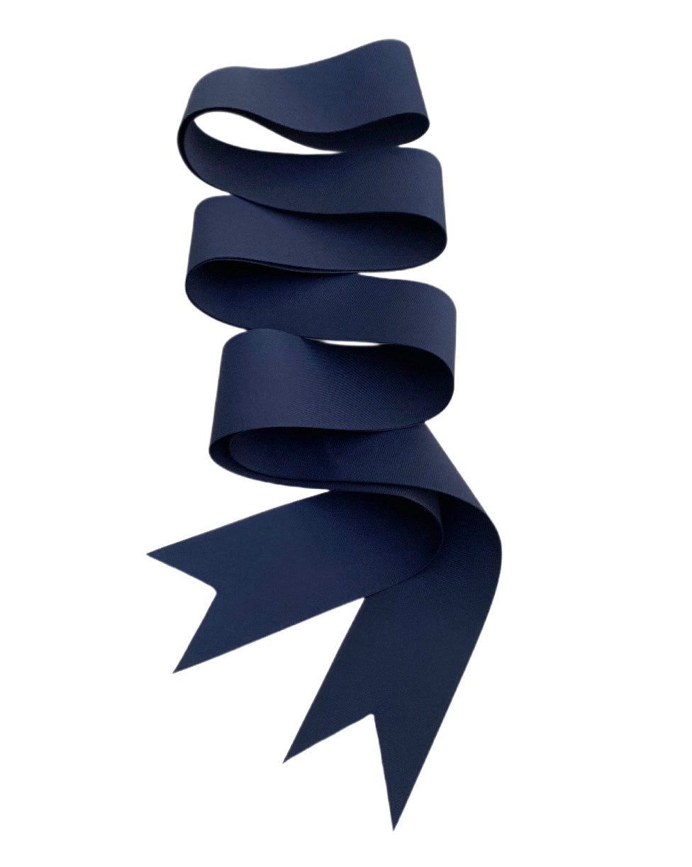 Navy Grosgrain Ribbon - Long