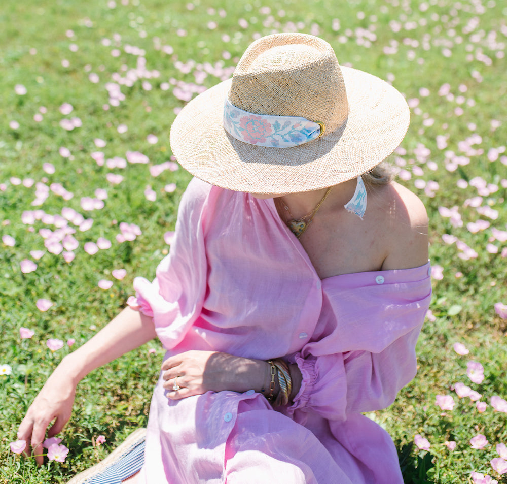 Vintage Pastel Floral Ribbon - Short