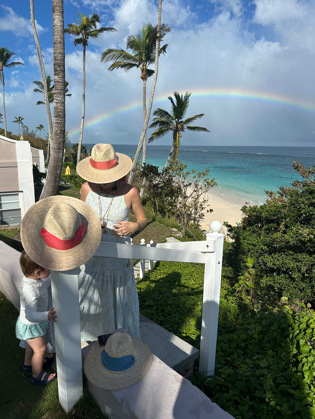Zinnia Sun Hat - Long & Thin Vintage Eyelet Lace Ribbon