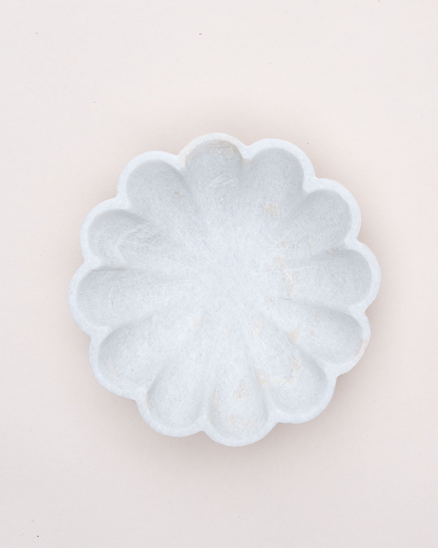Scalloped Marble Dish