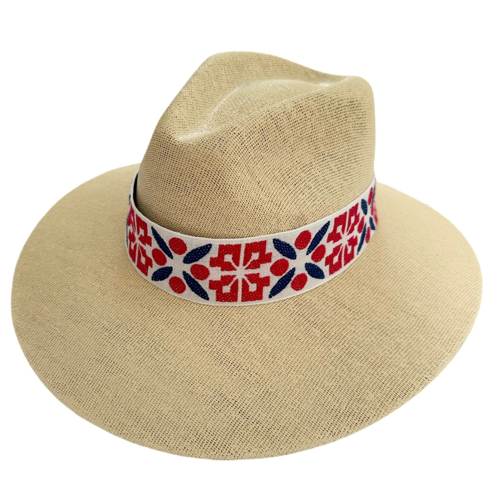 Vintage Americana Geometric Ribbon - Short