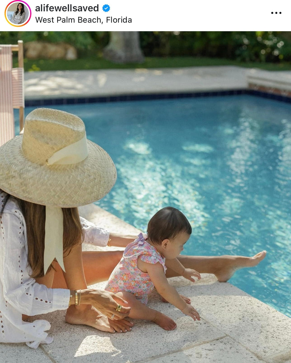 Begonia Sun Hat - Long & Thin Navy Grosgrain Ribbon