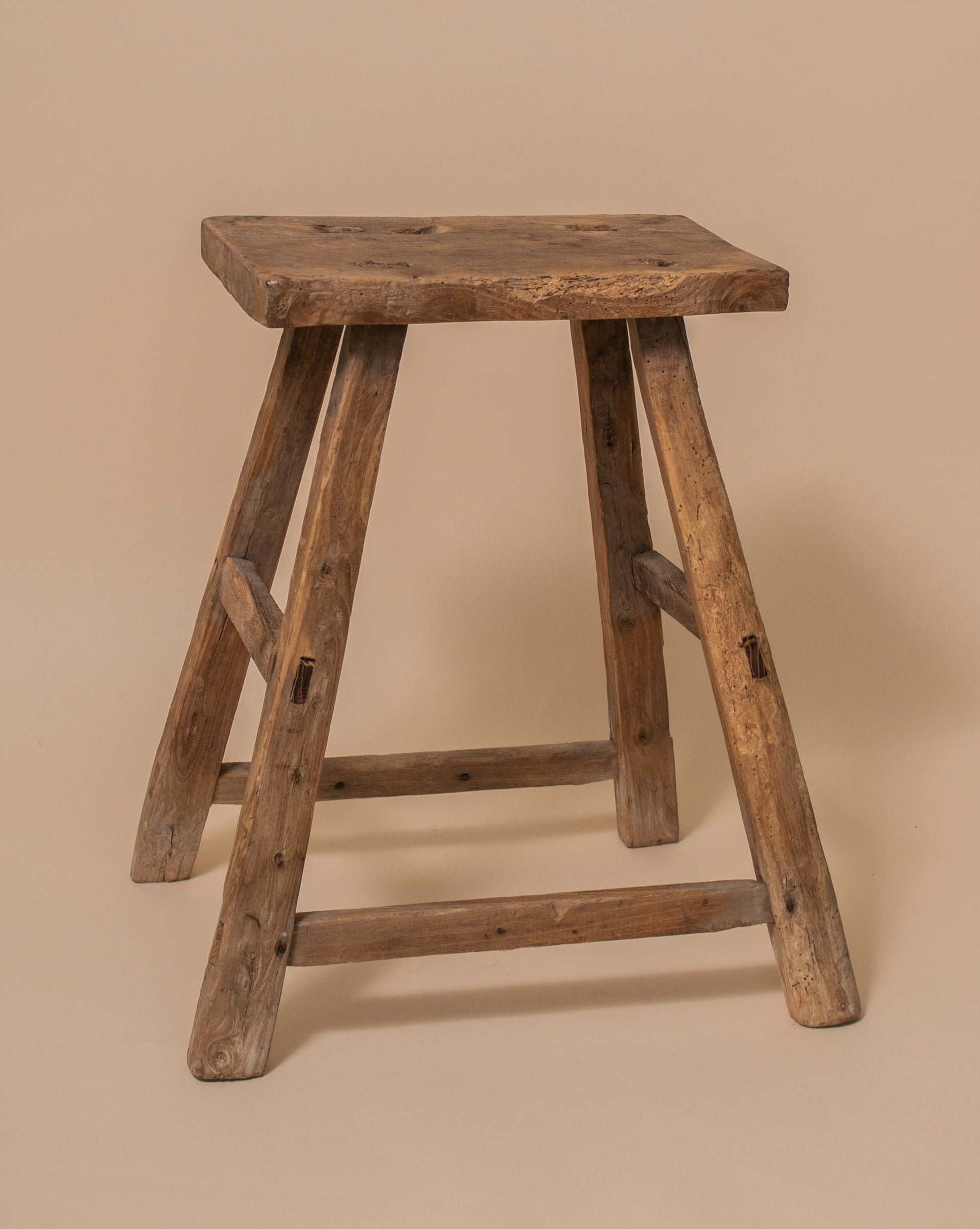 Vintage Elm Stool