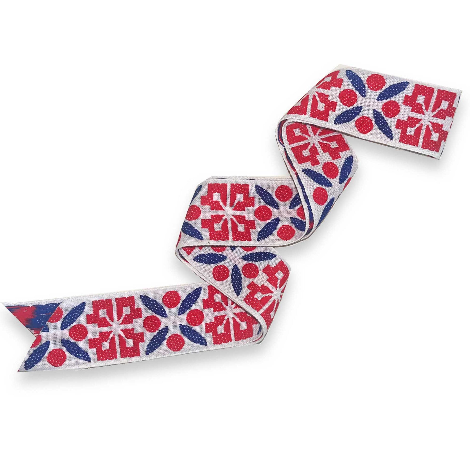Vintage Americana Geometric Ribbon - Short