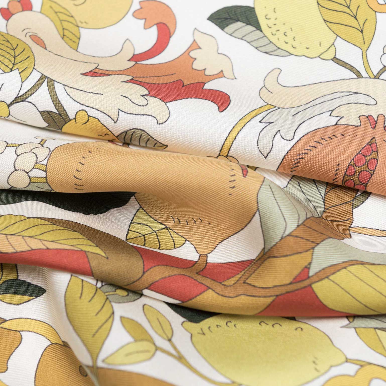 Anthea - Silk Foulard - Ivory