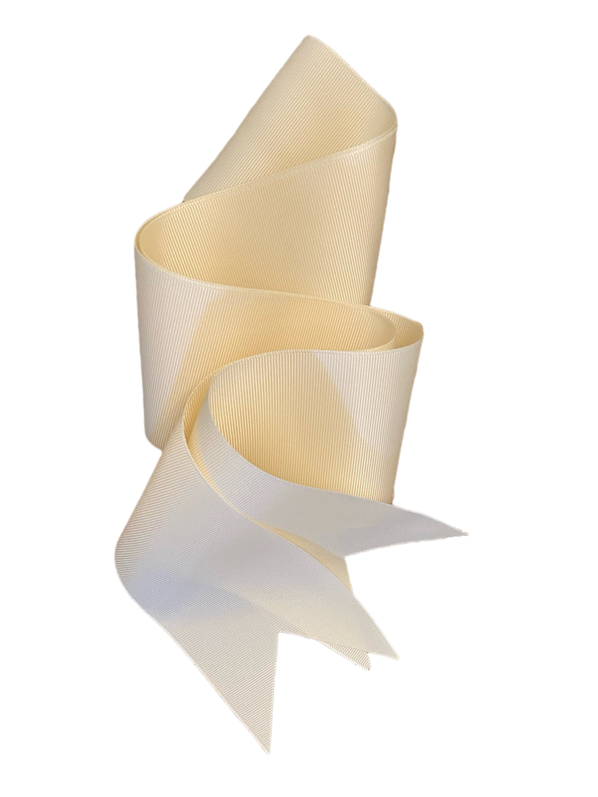 Ivory Grosgrain Ribbon - Wide & Short
