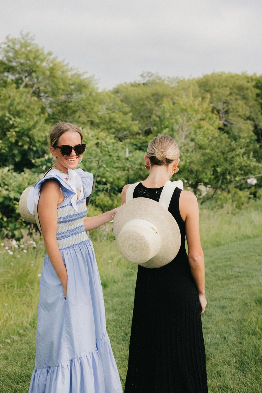 Clematis Bucket Hat - Tan/Camel Wide & Short Grosgrain Ribbon