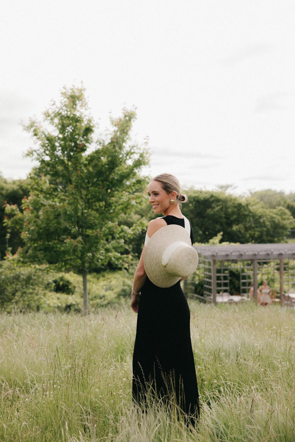 Clematis Bucket Hat - Tan/Camel Wide & Short Grosgrain Ribbon