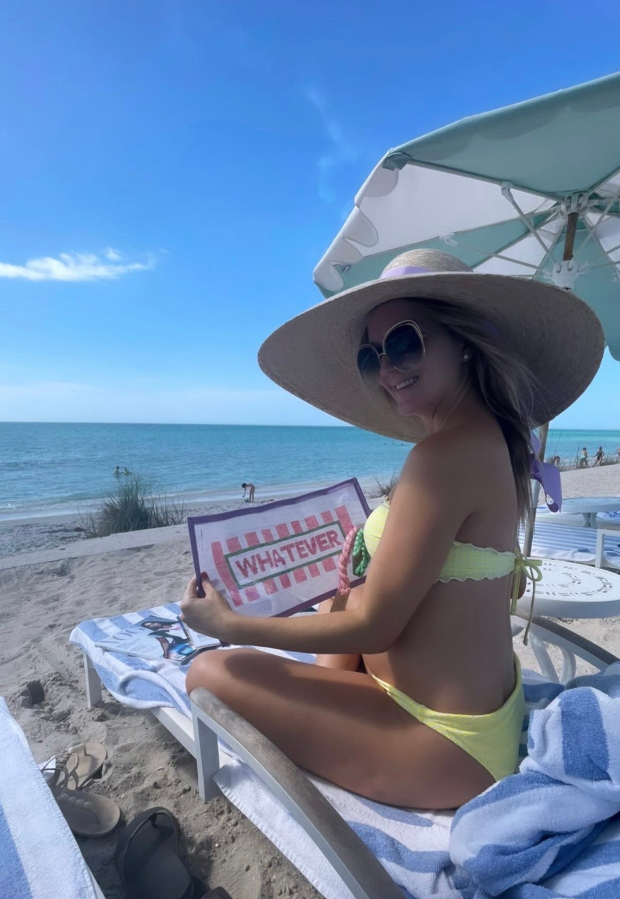 Daisy Sun Hat - Wide & Short Red Grosgrain Ribbon