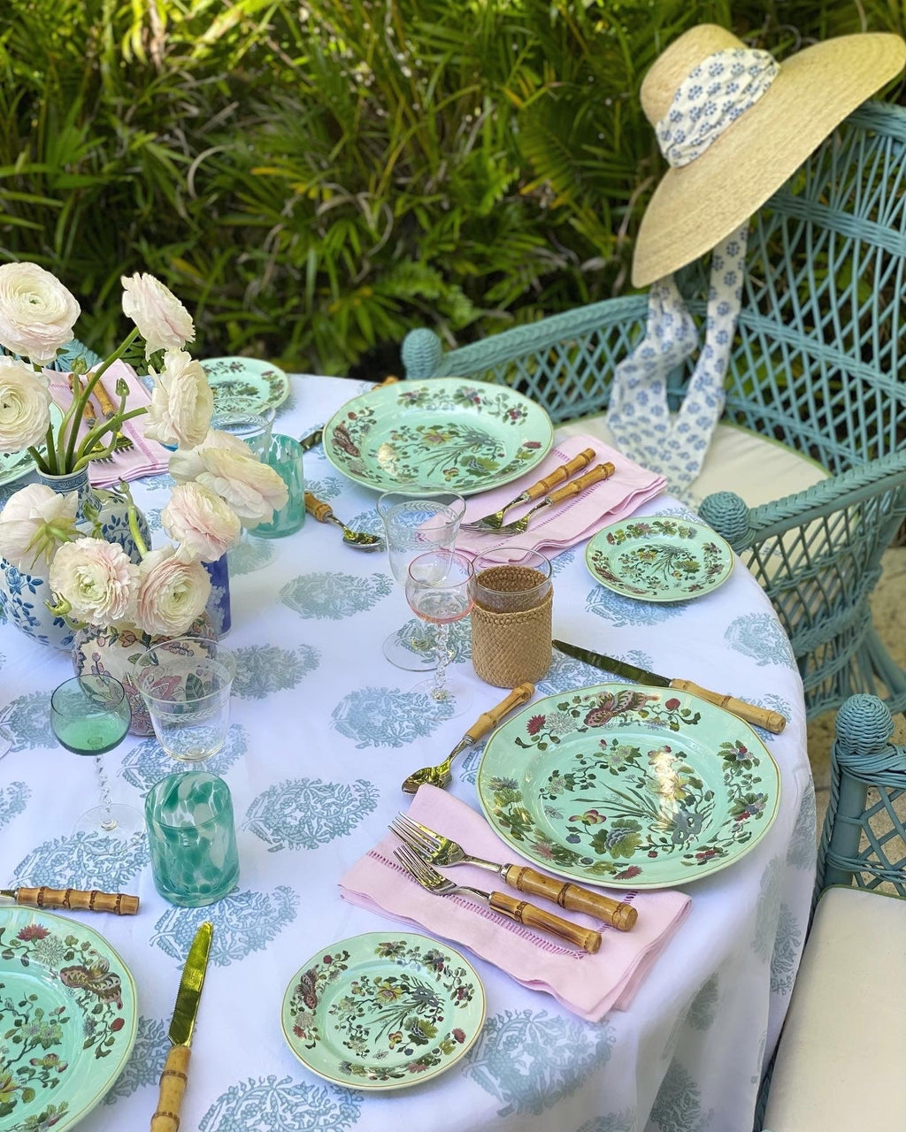 Daisy Sun Hat - Wide & Short Red Grosgrain Ribbon