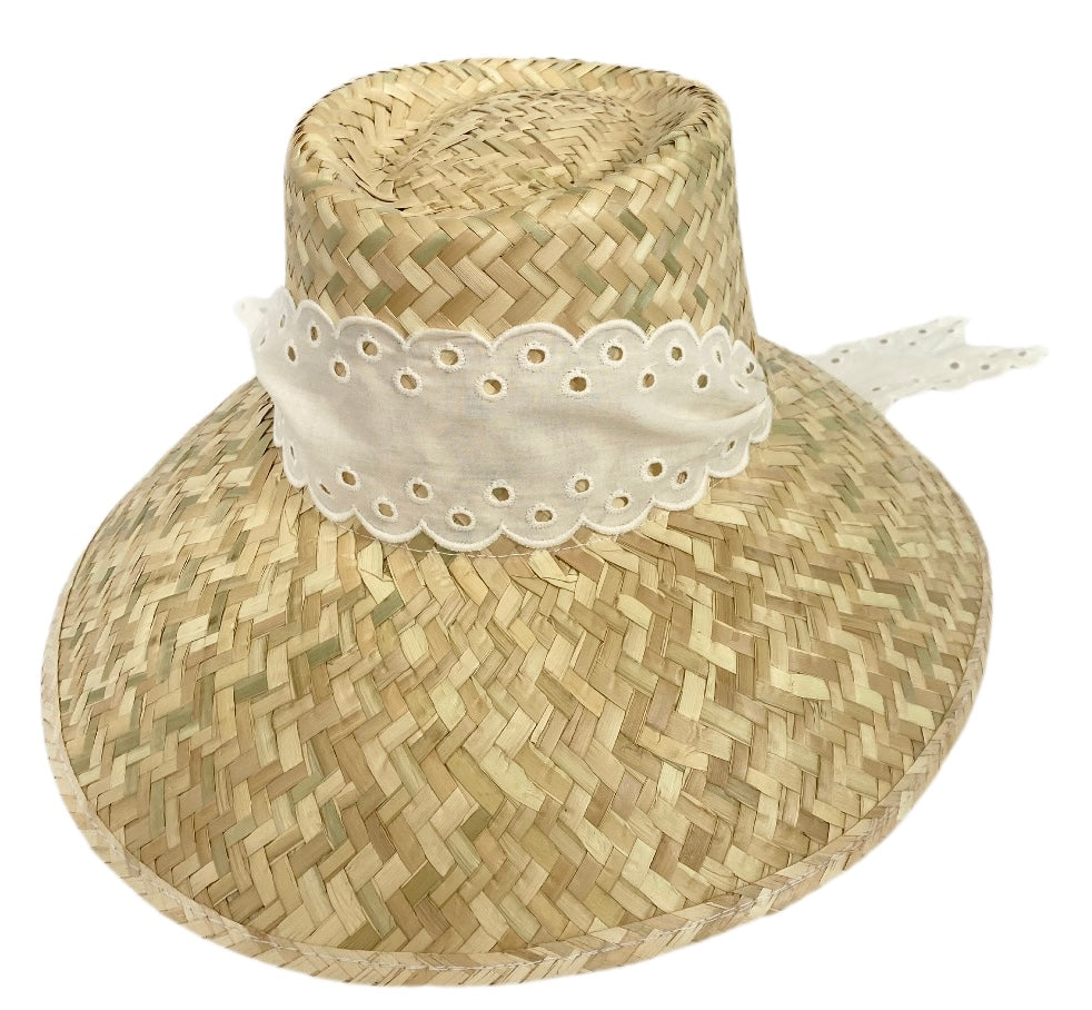 Antique Eyelet Scallop Ribbon - Wide & Short