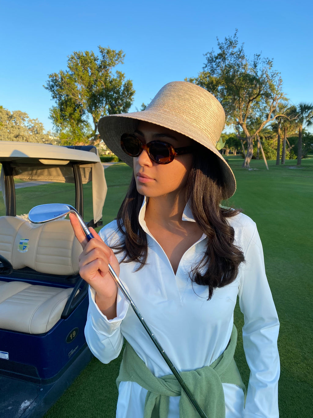 Clematis Bucket Hat - Antique Eyelet Scallop Lace Short Ribbon