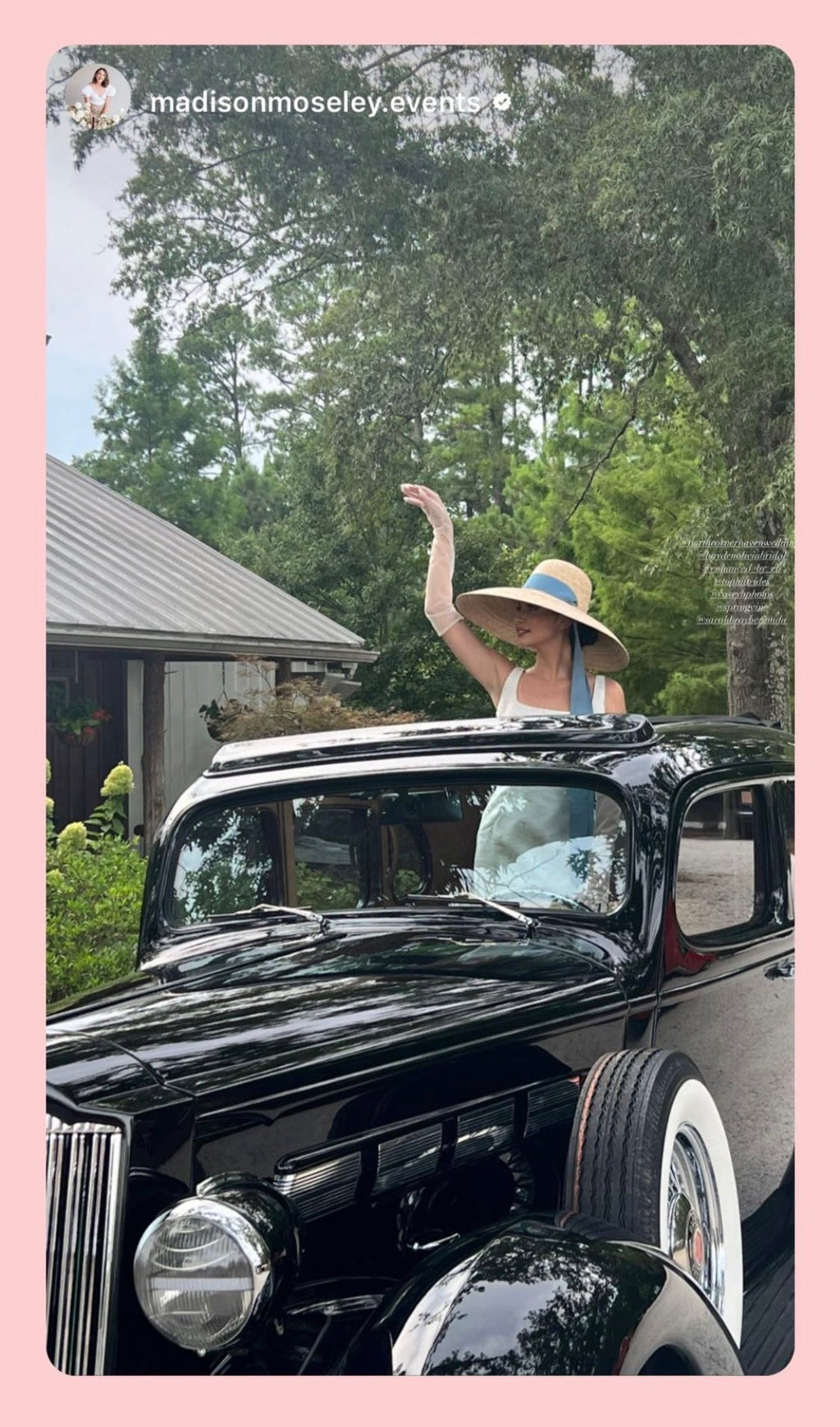 Daisy Sun Hat - Wide & Short Red Grosgrain Ribbon