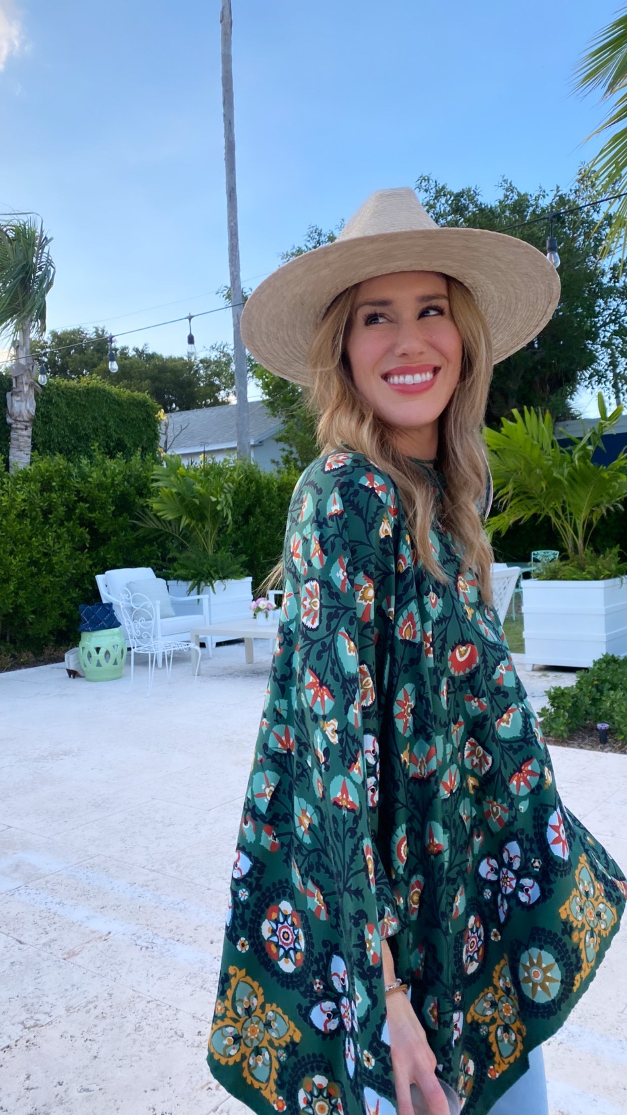 Zinnia Sun Hat - Wide & Short Red Grosgrain Ribbon