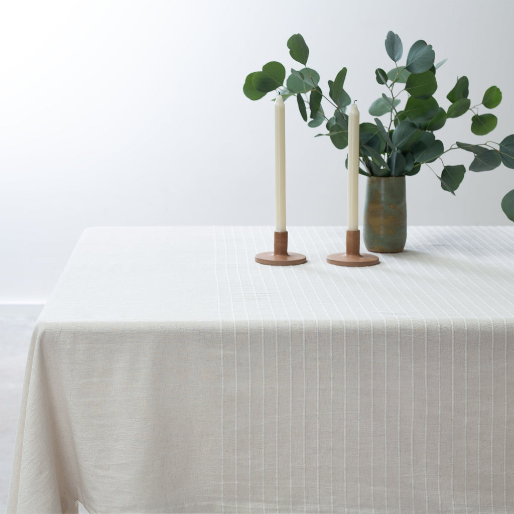 Washed Linen-Cotton Tablecloth - Natural Linen