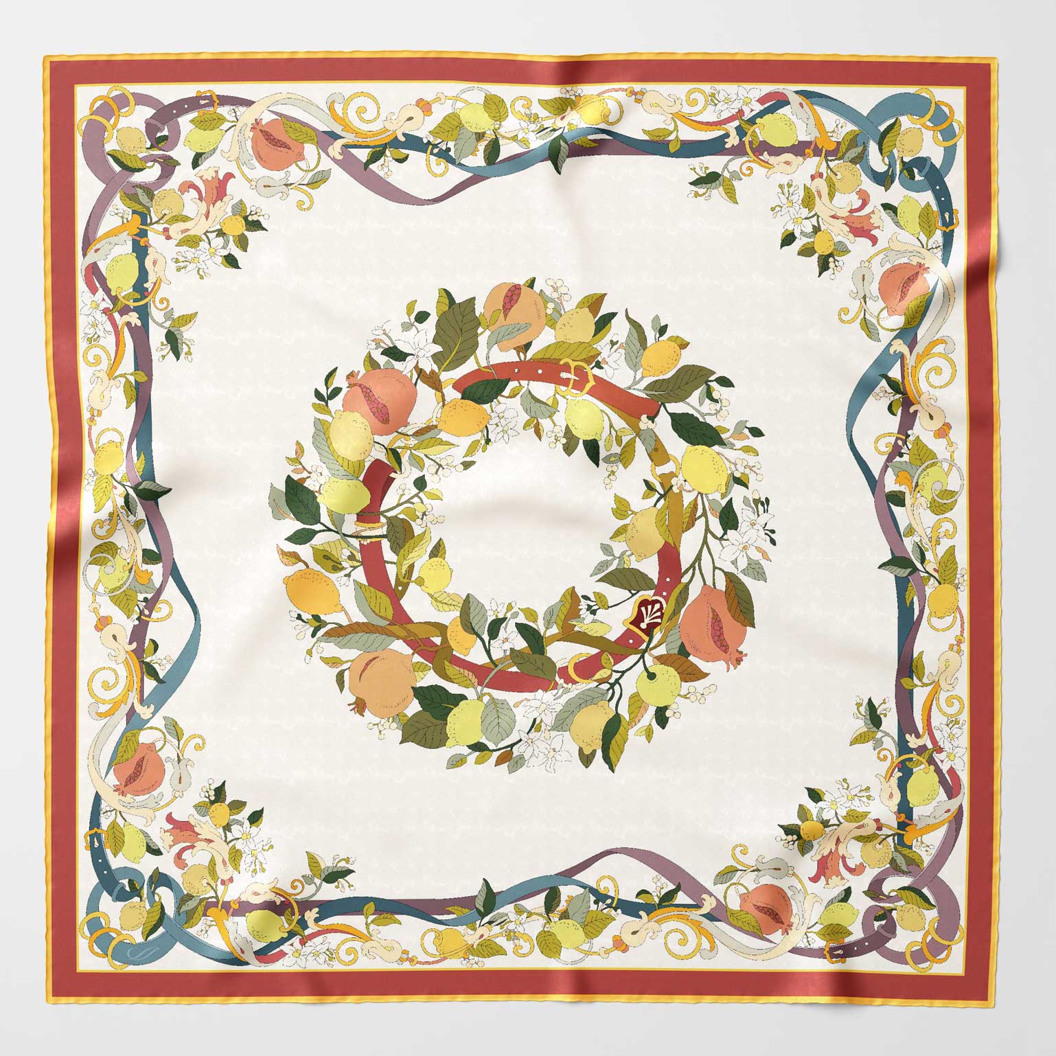 Anthea - Silk Foulard - Ivory