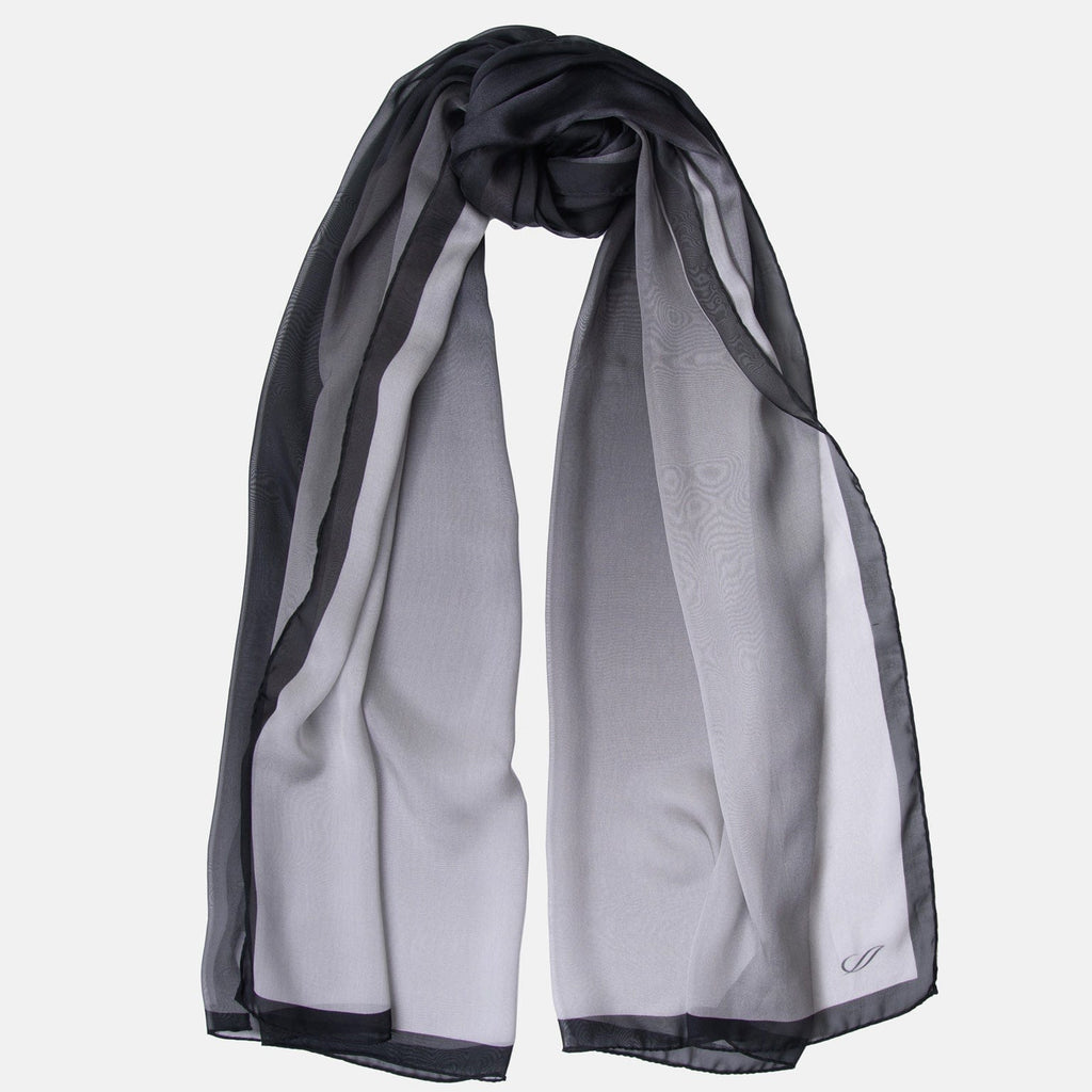 Sophia - Silk Scarf Shawl - Smoke