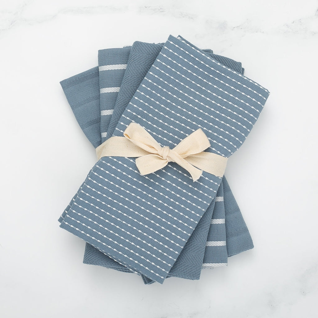To Each Their Own Napkin Set - Borage & White