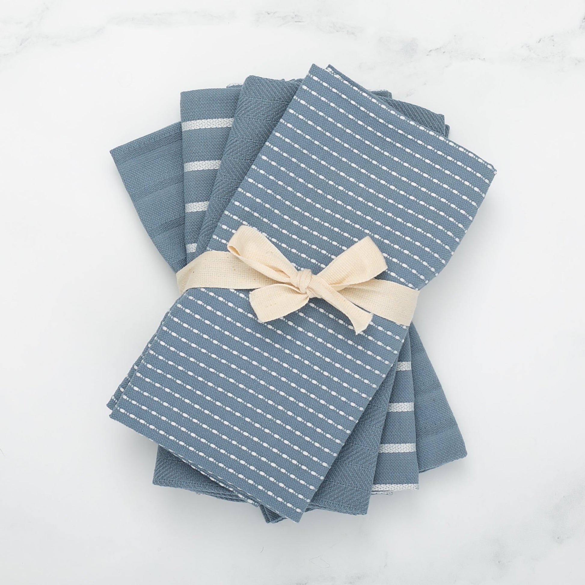 To Each Their Own Napkin Set - Borage & White