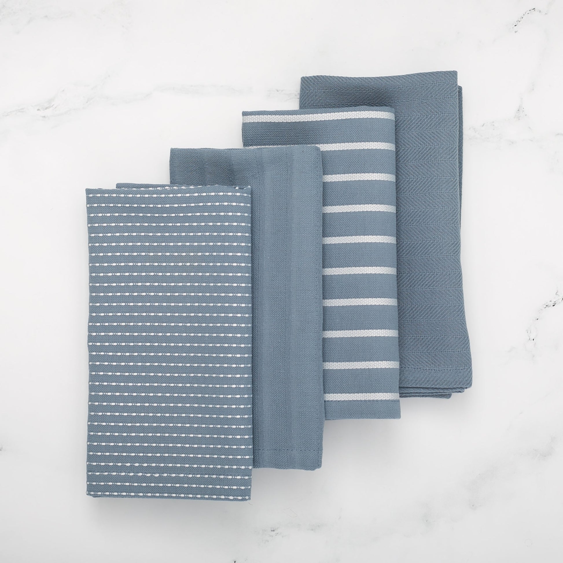 To Each Their Own Napkin Set - Borage & White