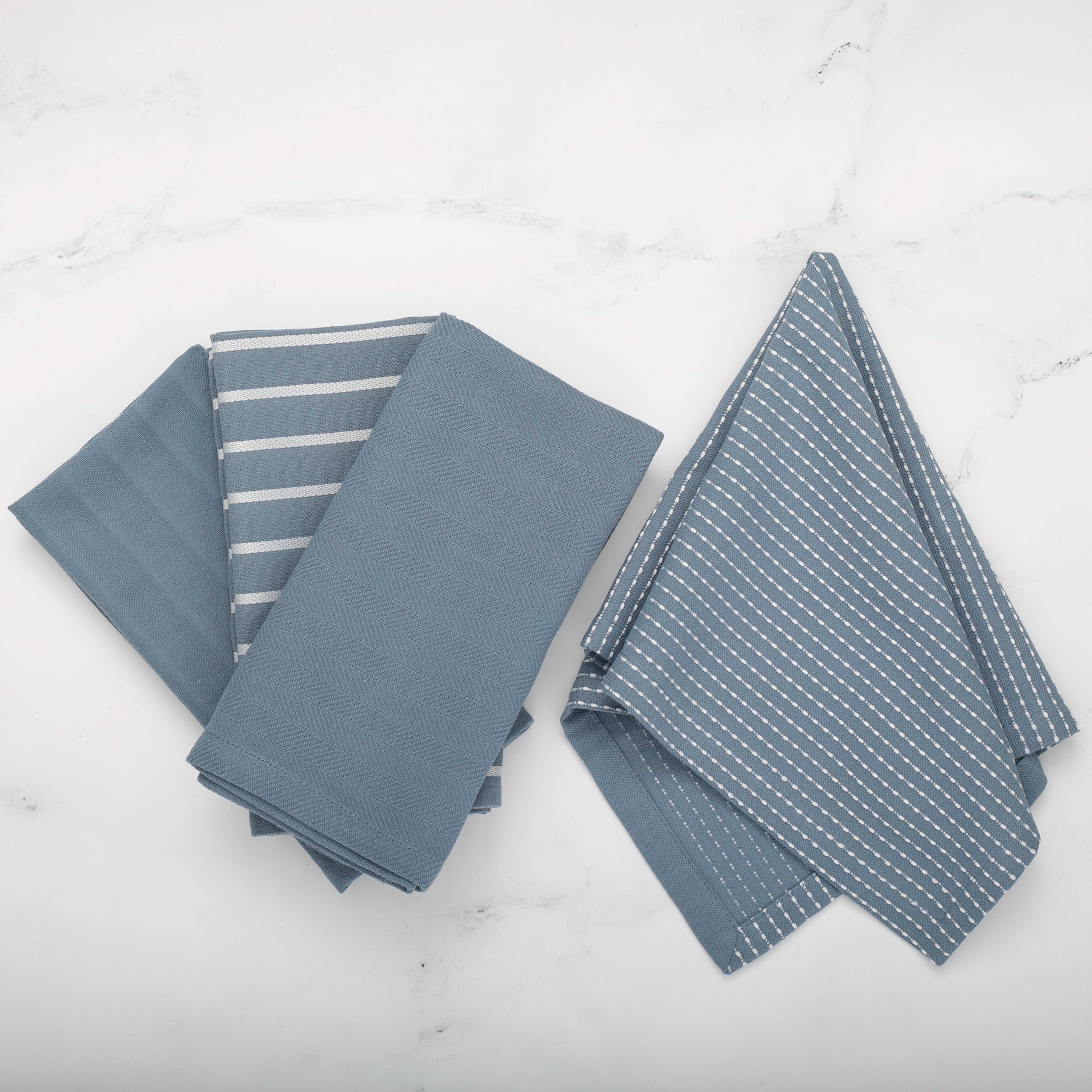 To Each Their Own Napkin Set - Borage & White