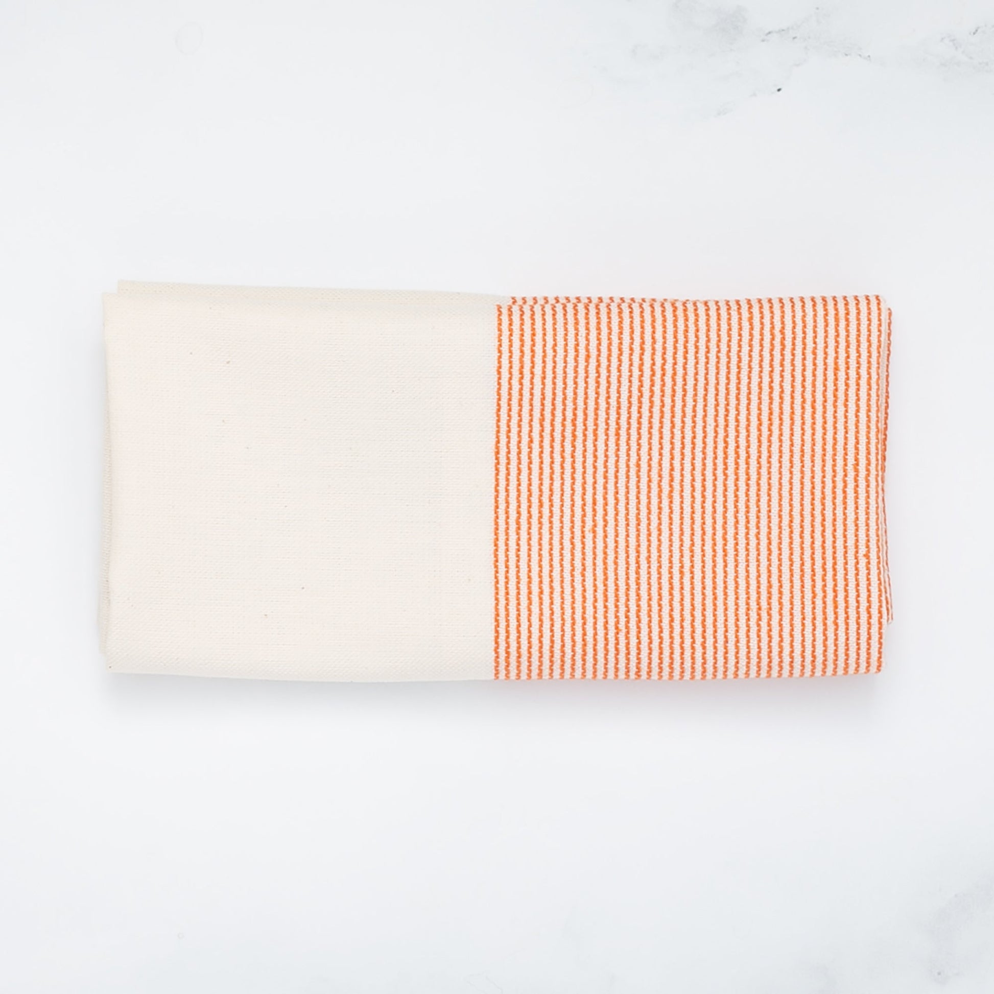 The Stripe Collection Napkins Natural Cotton & Persimmon