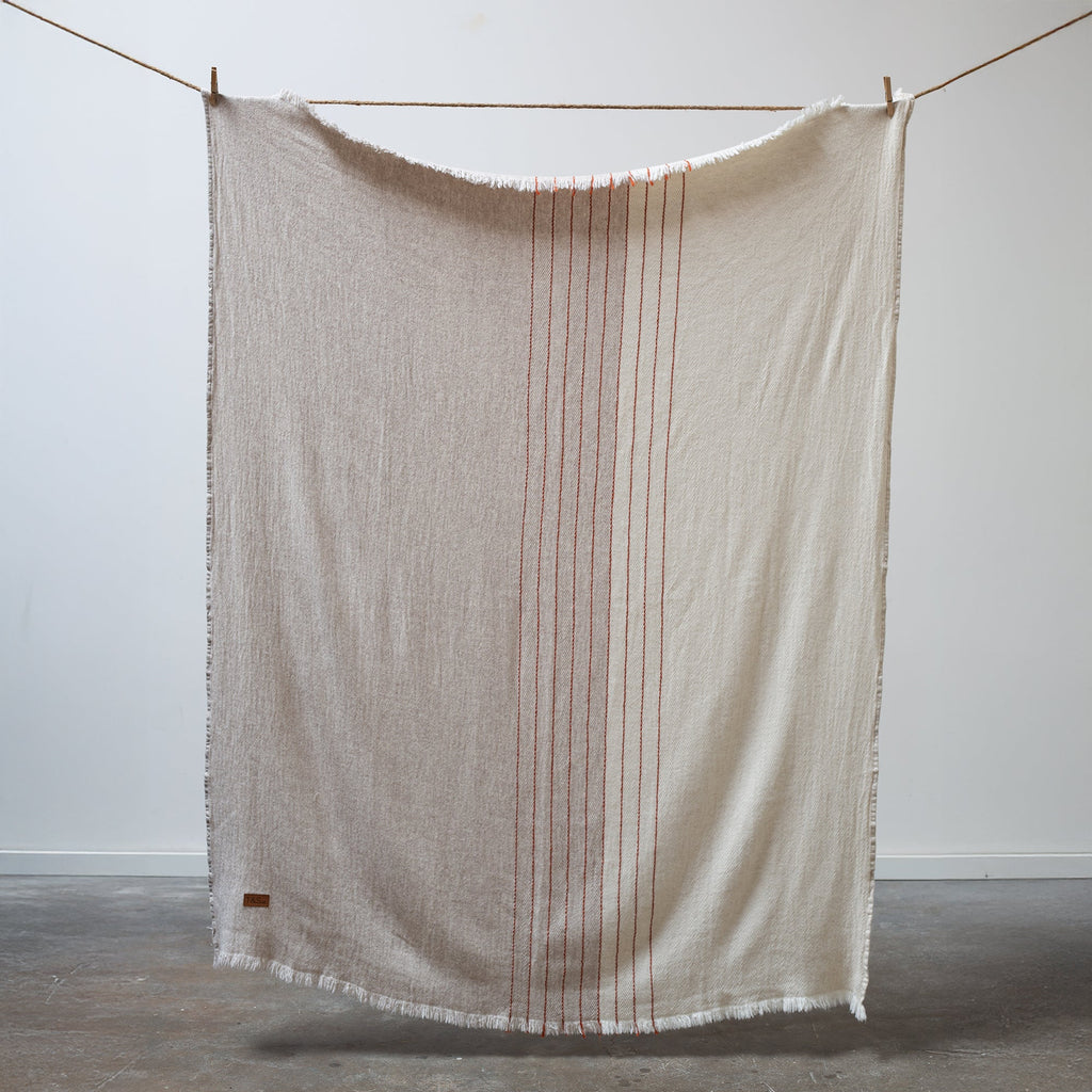 Horizon Throw - Cream, Beige, and Rust